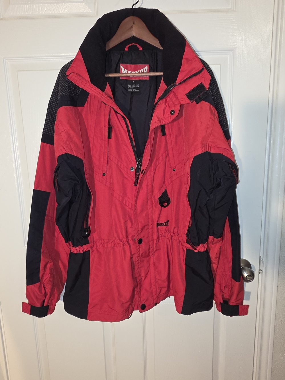 Marker Red and Black Winter Jacket